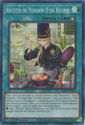 Recette de Poisson (Fish Recipe) [WISU-EN037] Super Rare - Trinity Hobby