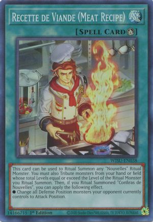 Recette de Viande (Meat Recipe) [WISU-EN038] Super Rare - Trinity Hobby