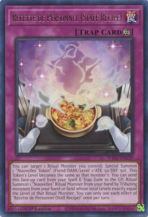 Recette de Personnel (Staff Recipe) [WISU-EN039] Rare - Trinity Hobby