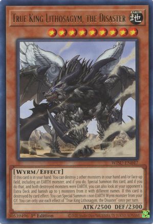 True King Lithosagym, the Disaster [WISU-EN047] Rare - Trinity Hobby