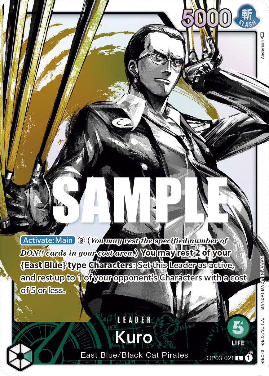 Kuro (Alternate Art) (OP03-021) - [Pillars of Strength] Foil - Trinity Hobby