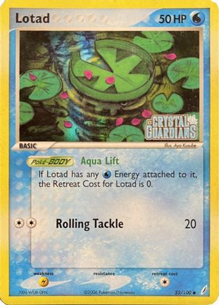 Lotad (055/100) (Theme Deck Exclusive) [EX: Crystal Guardians] - Trinity Hobby
