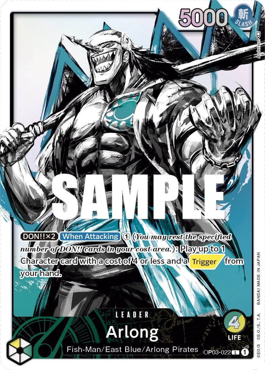 Arlong (Alternate Art) (OP03-022) - [Pillars of Strength] Foil - Trinity Hobby