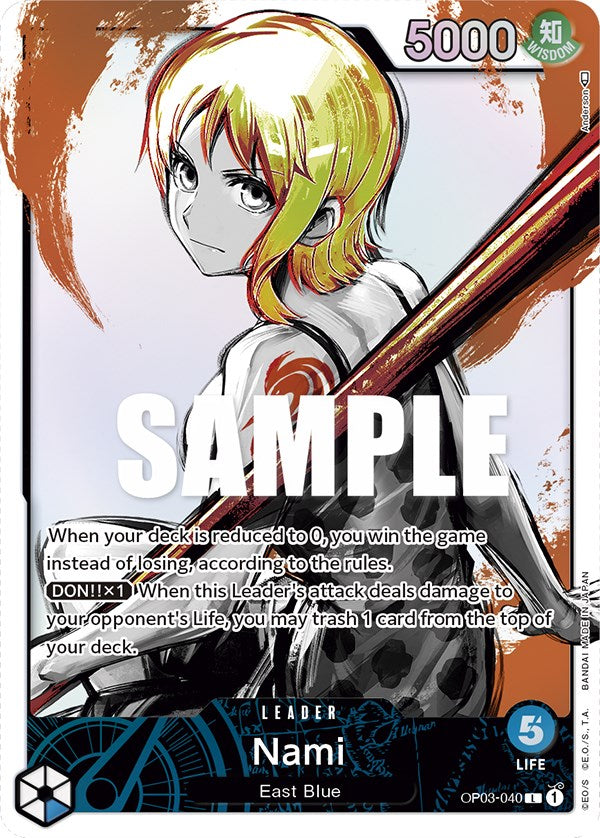 Nami (040) (Alternate Art) (OP03-040) - [Pillars of Strength] Foil - Trinity Hobby