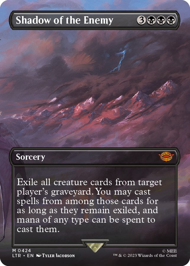 Shadow of the Enemy (Borderless Alternate Art) [The Lord of the Rings: Tales of Middle-Earth] - Trinity Hobby