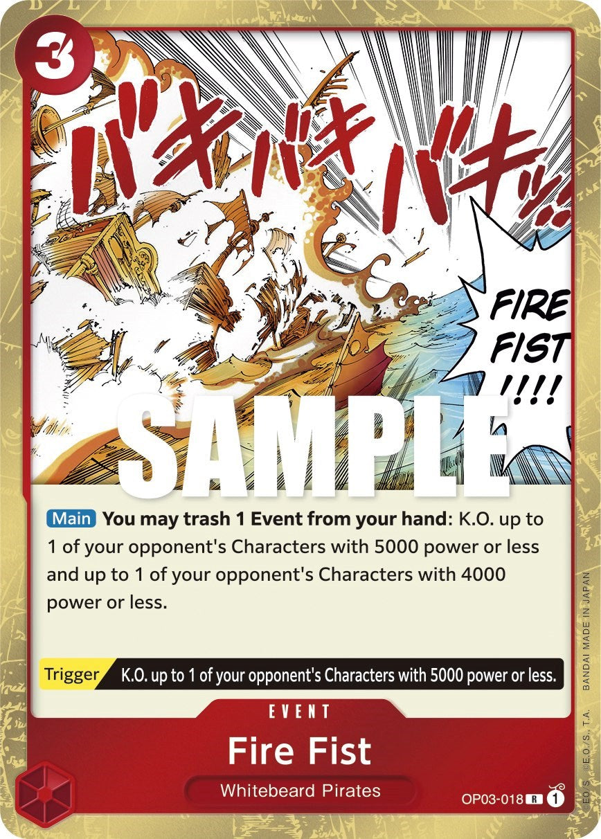 Fire Fist (OP03-018) - [Pillars of Strength] Foil - Trinity Hobby
