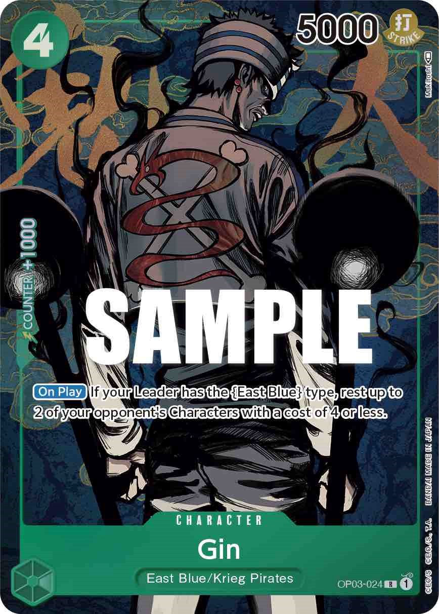 Gin (Alternate Art) (OP03-024) - [Pillars of Strength] Foil - Trinity Hobby
