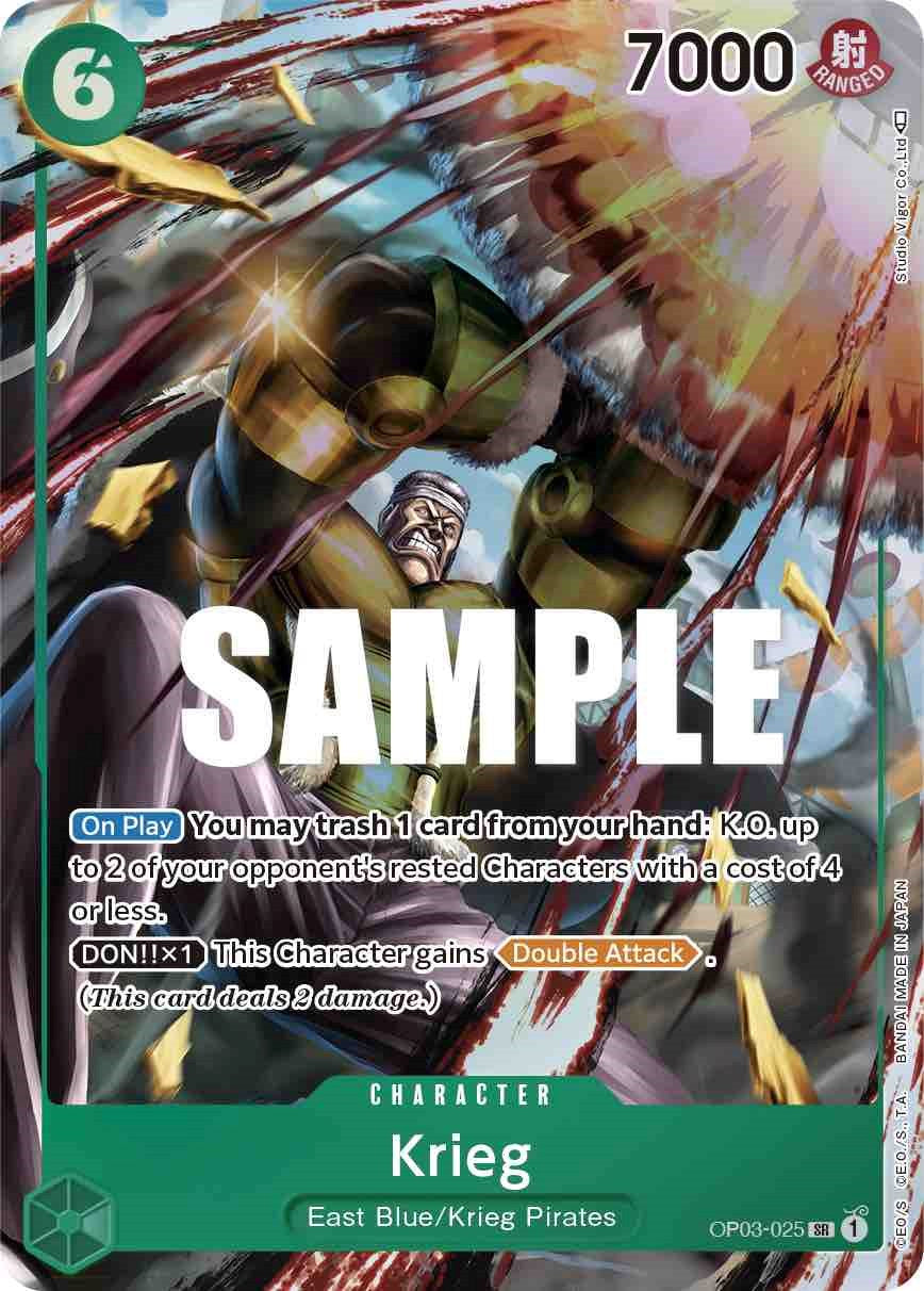 Krieg (Alternate Art) (OP03-025) - [Pillars of Strength] Foil - Trinity Hobby