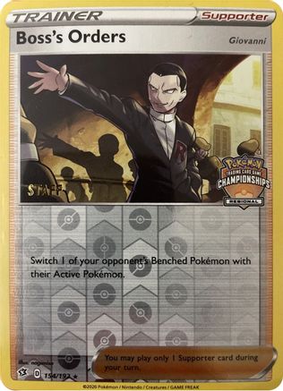 Boss's Orders (154/192) (Staff Regional Championships) [League & Championship Cards] - Trinity Hobby