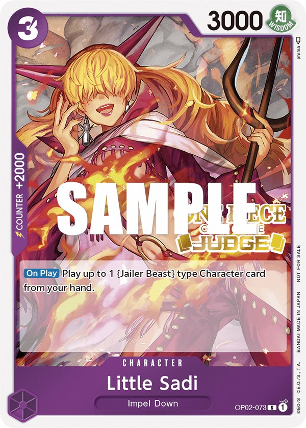 Little Sadi (Judge) (OP02-073) - [One Piece Promotion Cards] Foil - Trinity Hobby
