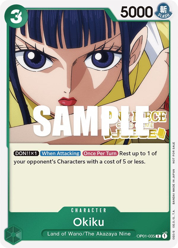 Okiku (Judge) (OP01-035) - [One Piece Promotion Cards] Foil - Trinity Hobby
