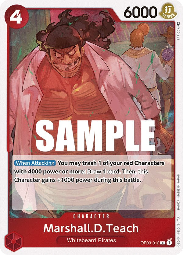 Marshall.D.Teach (OP03-012) - [Pillars of Strength] Foil - Trinity Hobby