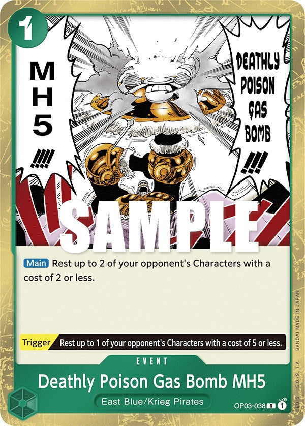 Deathly Poison Gas Bomb MH5 (OP03-038) - [Pillars of Strength] Foil - Trinity Hobby