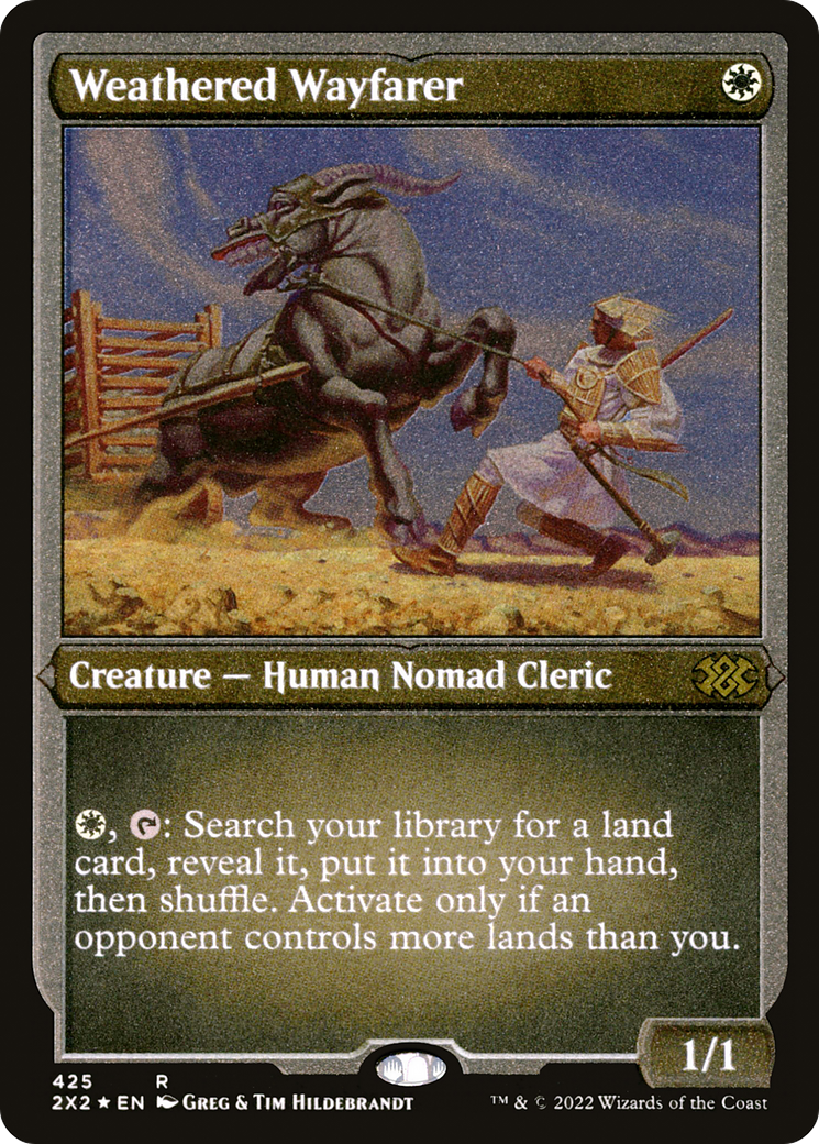 Weathered Wayfarer (Foil Etched)  [Foil]  (2X2-425) - [Double Masters 2022] - Trinity Hobby