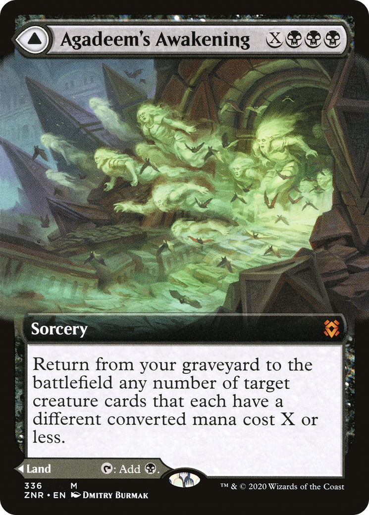 Agadeem's Awakening // Agadeem, the Undercrypt (Extended Art) [Zendikar Rising] - Trinity Hobby