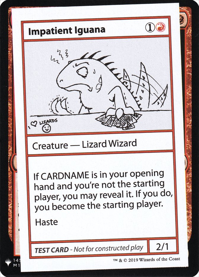 Impatient Iguana [Mystery Booster Playtest Cards] - Trinity Hobby