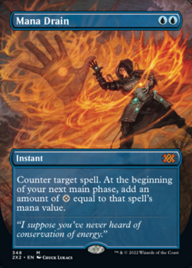 Mana Drain (Borderless Alternate Art) [Double Masters 2022] - Trinity Hobby