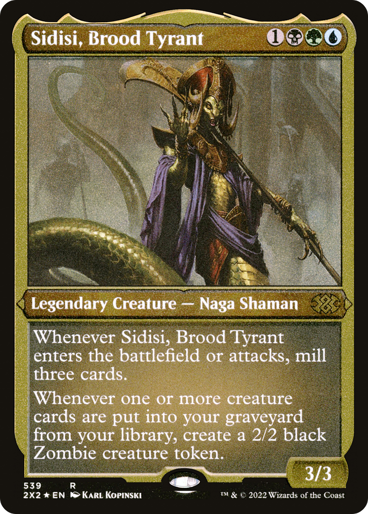 Sidisi, Brood Tyrant (Foil Etched)  [Foil]  (2X2-539) - [Double Masters 2022] - Trinity Hobby