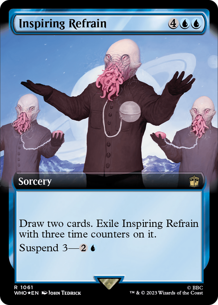 Inspiring Refrain (Extended Art) (Surge Foil) [Doctor Who] - Trinity Hobby