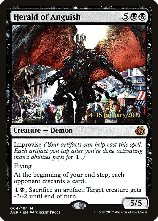 Herald of Anguish [Aether Revolt Prerelease Promos] - Trinity Hobby
