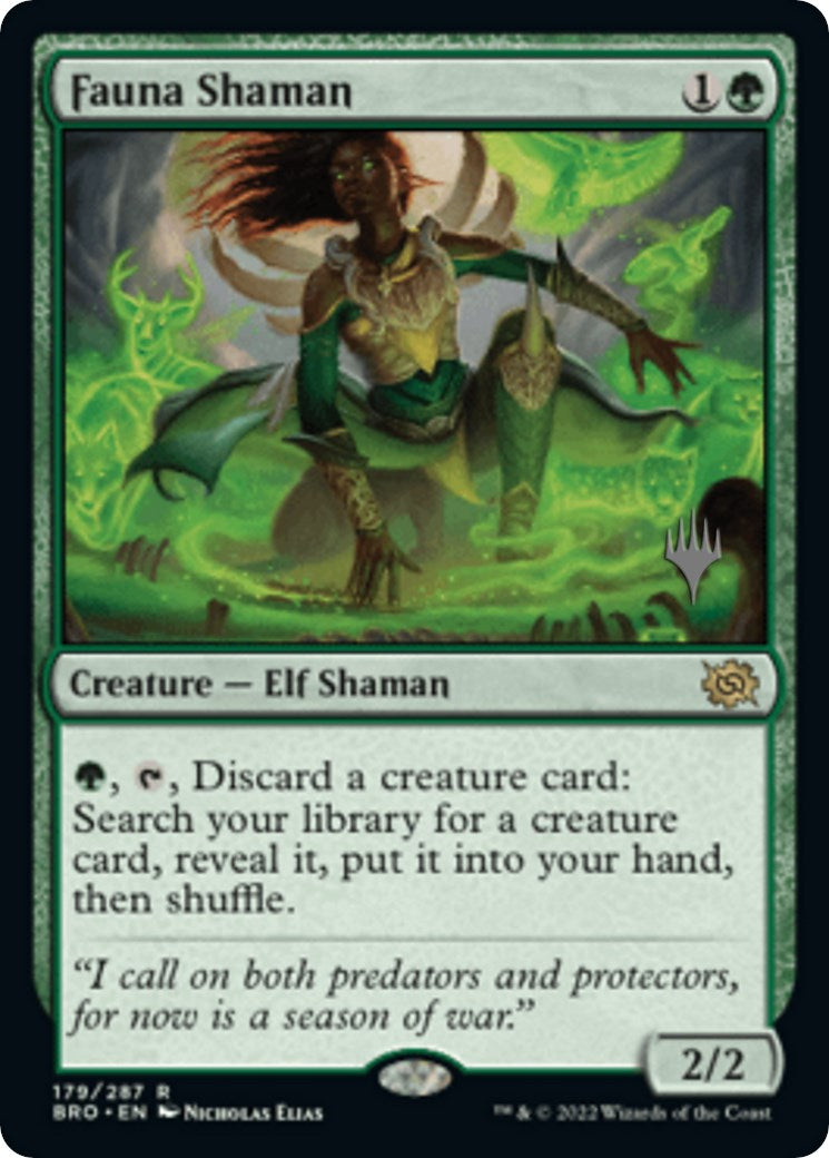 Fauna Shaman (Promo Pack) [The Brothers' War Promos] - Trinity Hobby