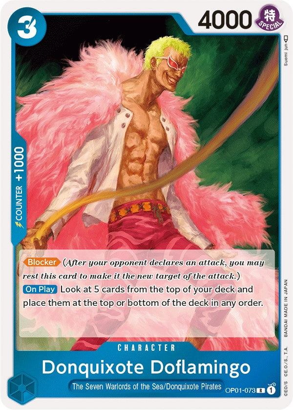 Donquixote Doflamingo (073) (OP01-073) - [Romance Dawn] Foil - Trinity Hobby