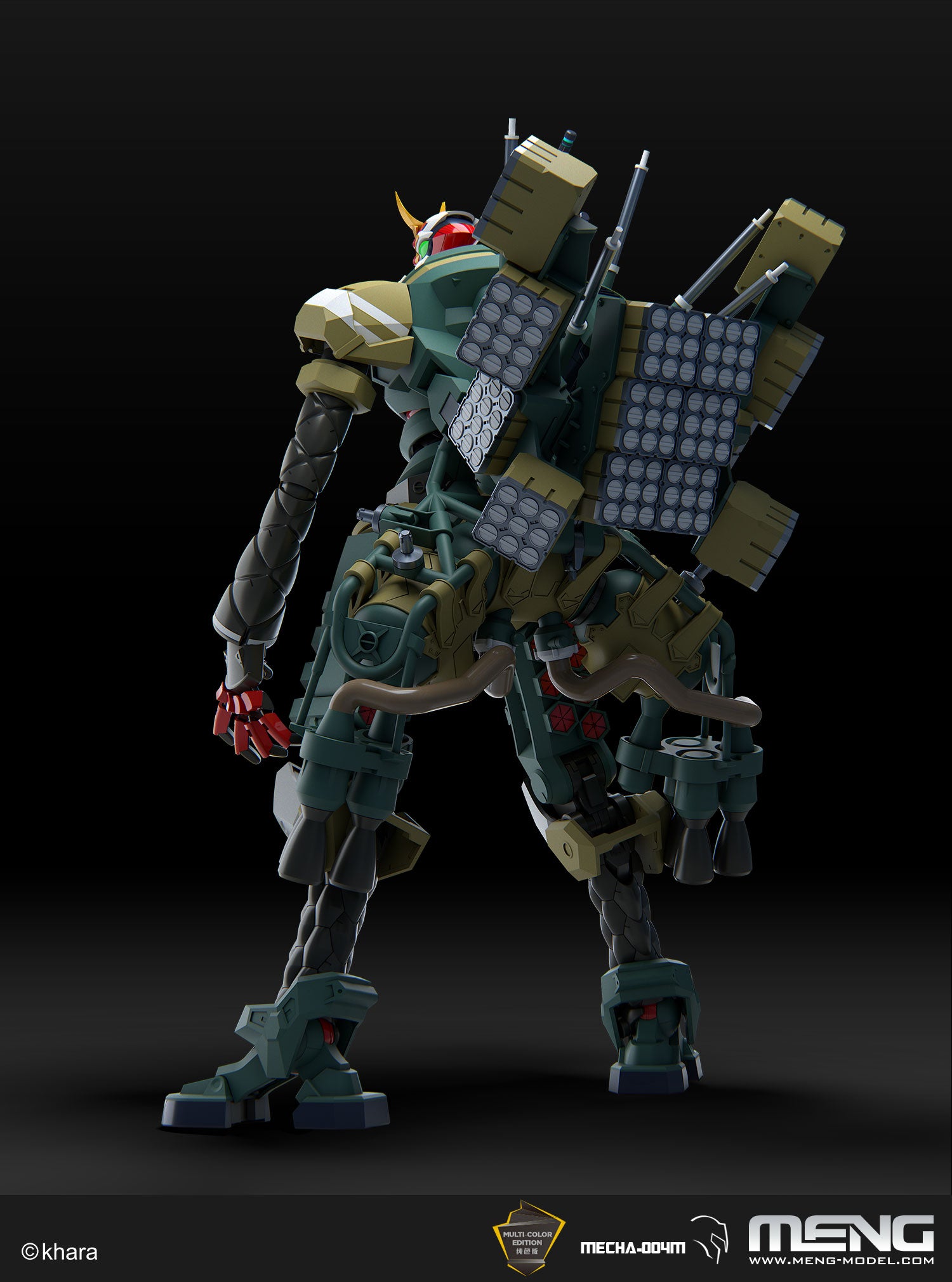 Meng Multipurpose Humanoid Decisive Weapon, Artificial Human Evangelion Production Model - New 02α (Multi-color Edition) - Trinity Hobby