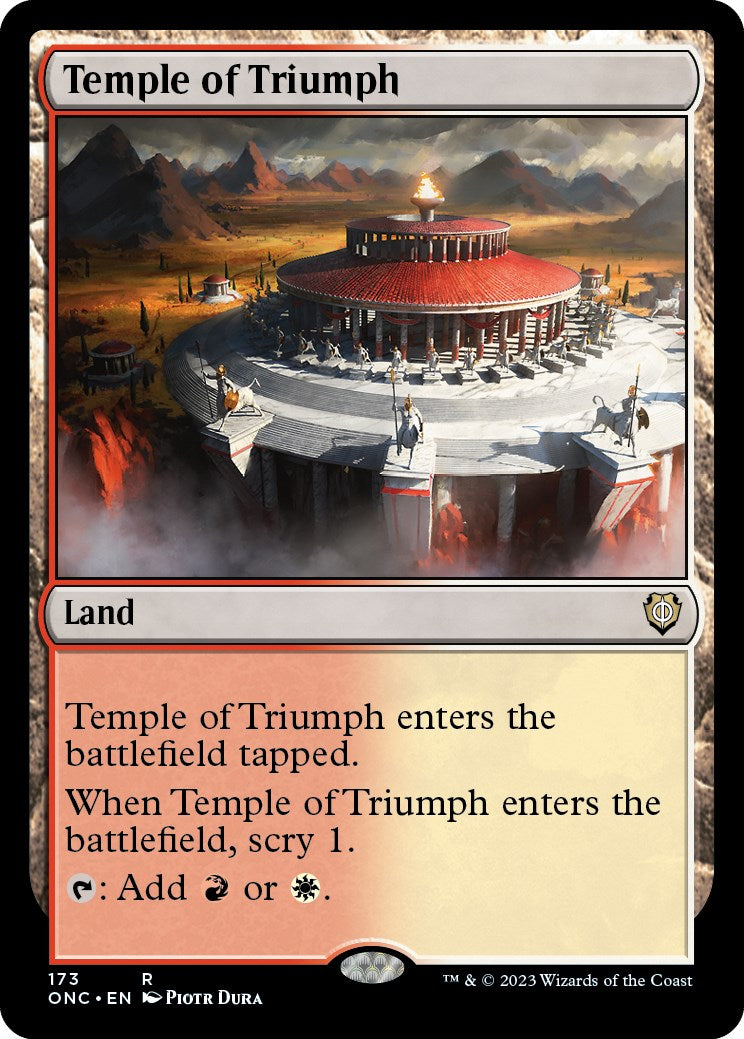 Temple of Triumph [Phyrexia: All Will Be One Commander] - Trinity Hobby