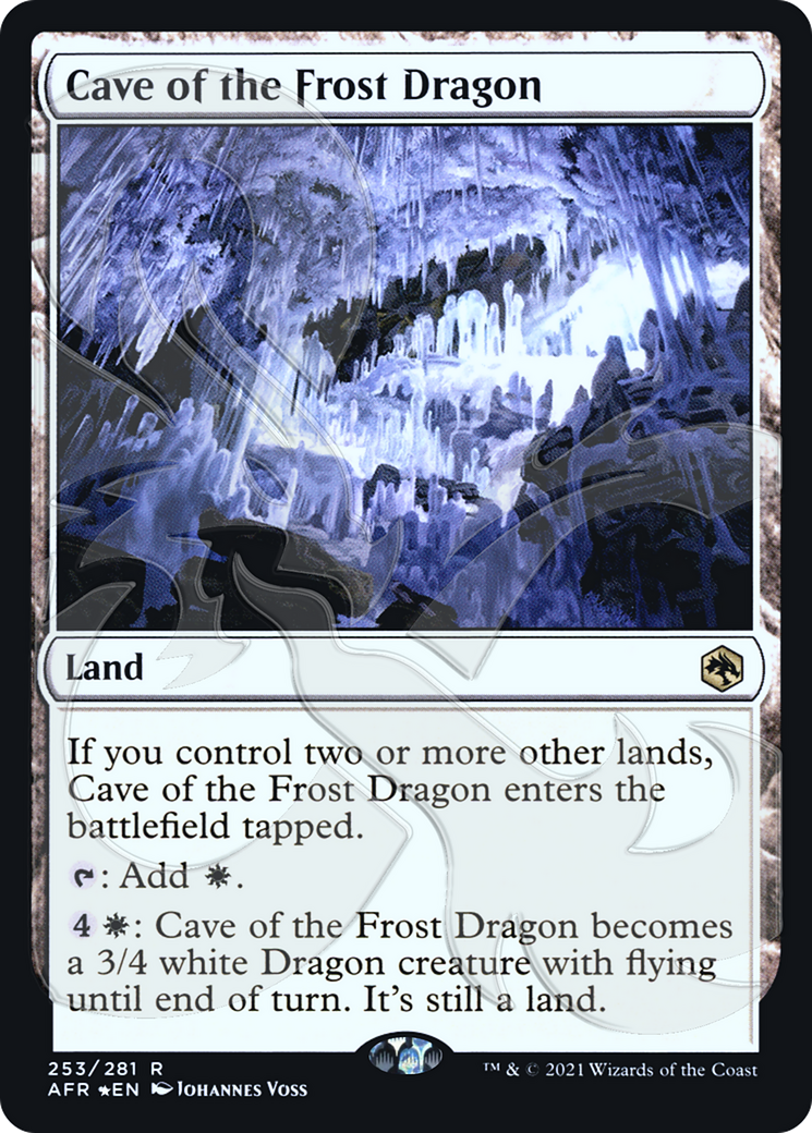 Cave of the Frost Dragon (Ampersand Promo) [Dungeons & Dragons: Adventures in the Forgotten Realms Promos] - Trinity Hobby