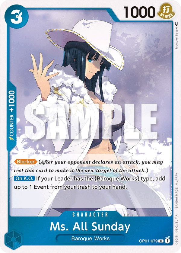 Ms. All Sunday (OP01-079) - [Romance Dawn] Foil - Trinity Hobby