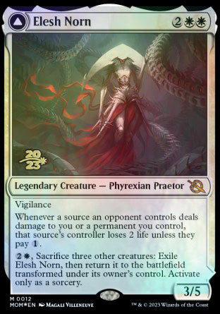 Elesh Norn // The Argent Etchings [March of the Machine Prerelease Promos] - Trinity Hobby