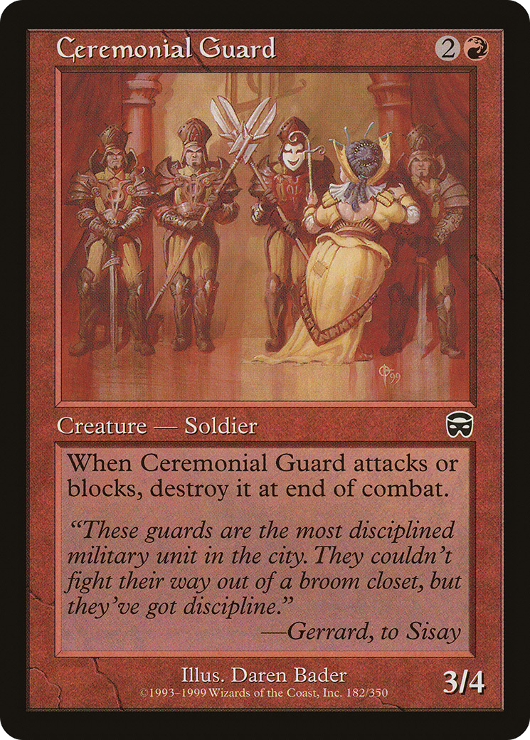 Ceremonial Guard [Mercadian Masques] - Trinity Hobby
