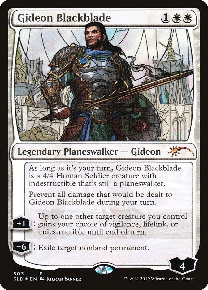 Gideon Blackblade (Stained Glass) [Secret Lair Drop Promos] - Trinity Hobby
