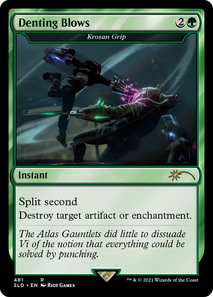 Krosan Grip  [Foil]  (SLD-481) - [Secret Lair Drop] / Denting Blows