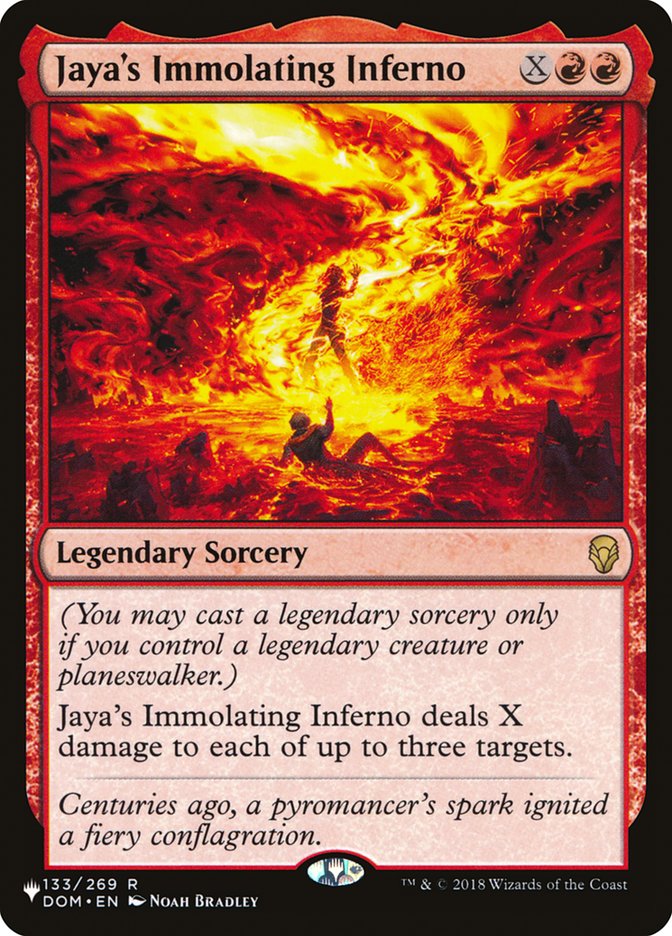 Jaya's Immolating Inferno [The List] - Trinity Hobby