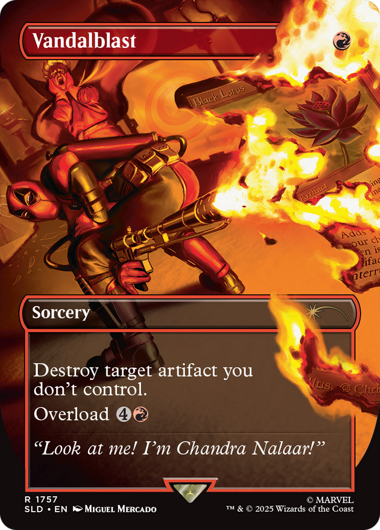 Vandalblast  [Foil]  (SLD-1757) - [Secret Lair Drop] (Borderless) - Trinity Hobby