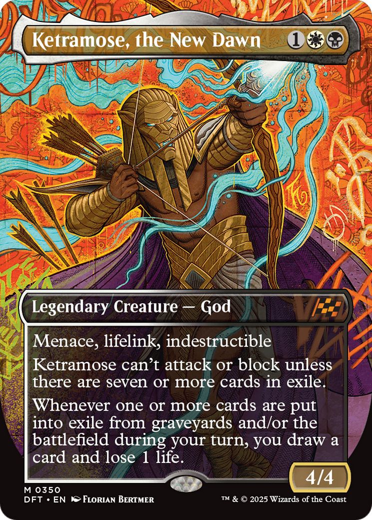 Ketramose, the New Dawn (Borderless) [Aetherdrift] - Trinity Hobby