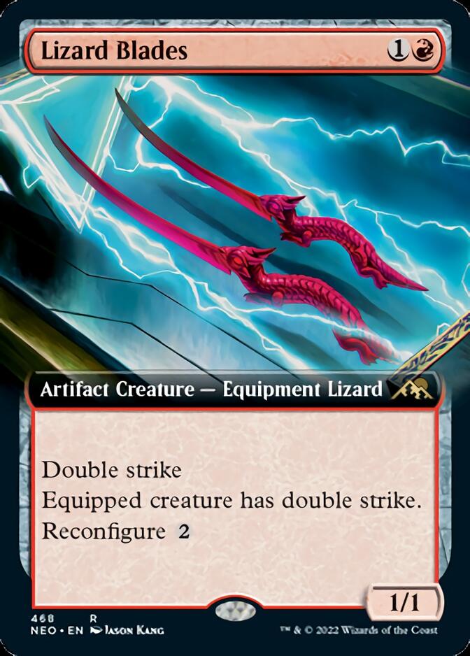 Lizard Blades (Extended Art) [Kamigawa: Neon Dynasty] - Trinity Hobby