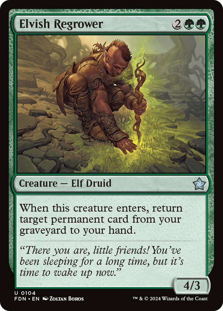 Elvish Regrower [Foundations] - Trinity Hobby
