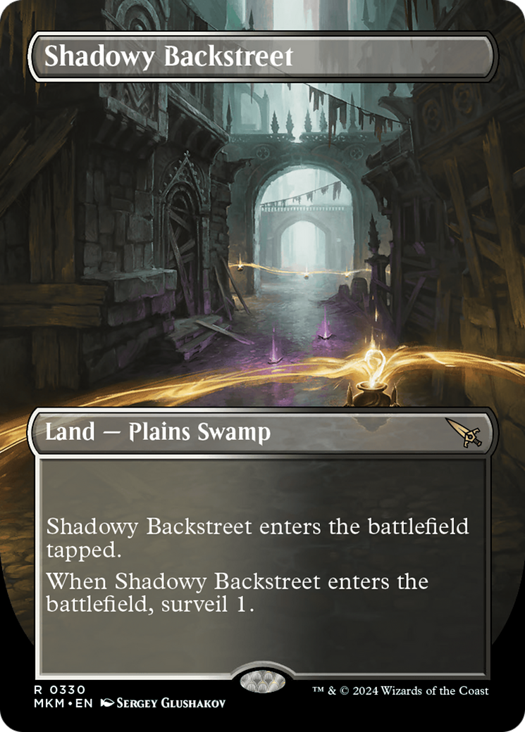 Shadowy Backstreet (Borderless) [Murders at Karlov Manor] - Trinity Hobby