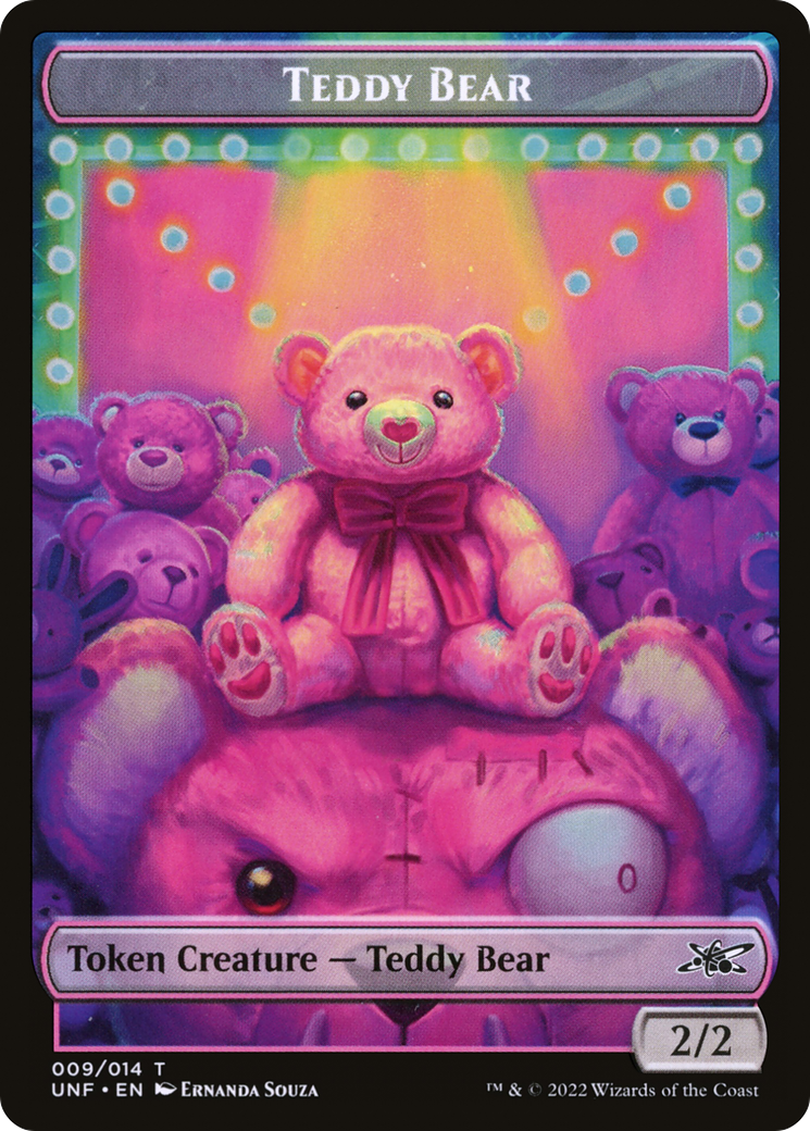 Teddy Bear  [Foil]  (UNF-009) - [Unfinity Tokens] - Trinity Hobby