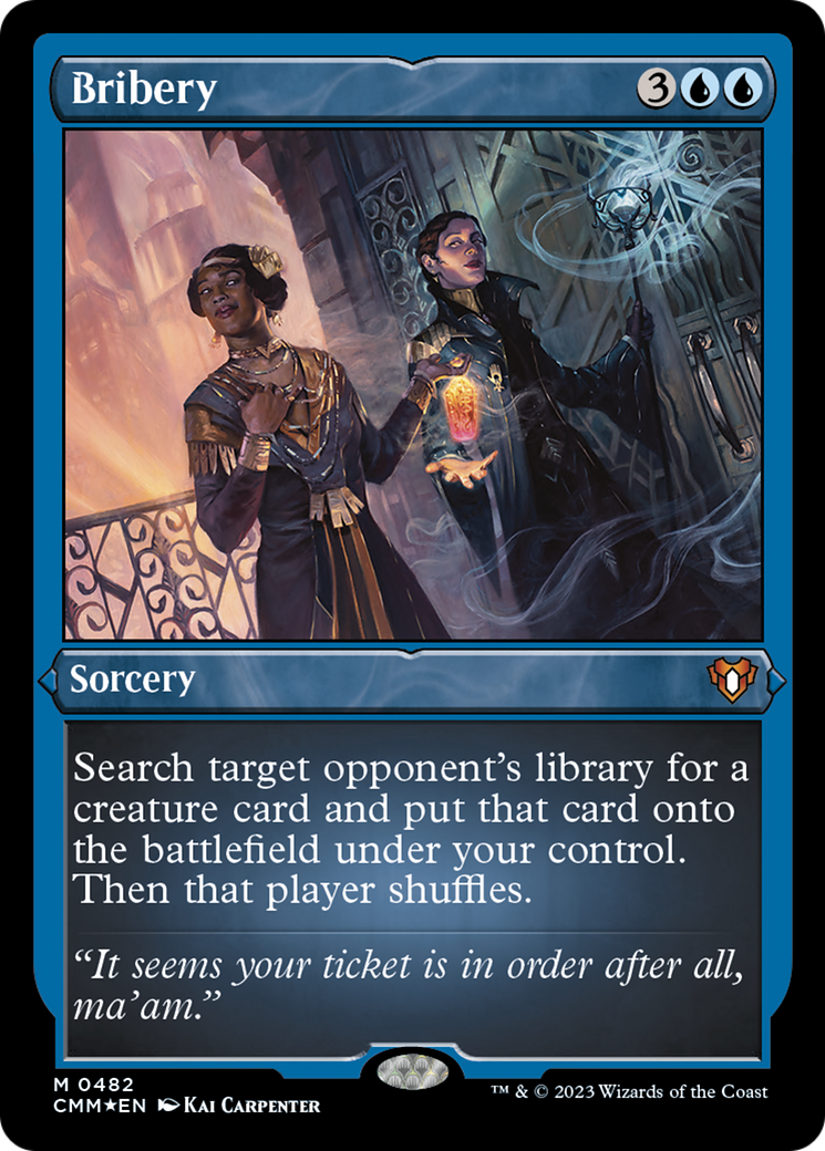 Bribery (Foil Etched) [Commander Masters] - Trinity Hobby