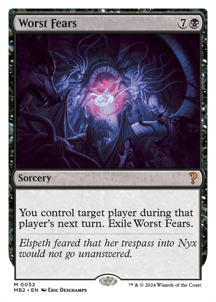 Worst Fears (White Border) [Mystery Booster 2] - Trinity Hobby