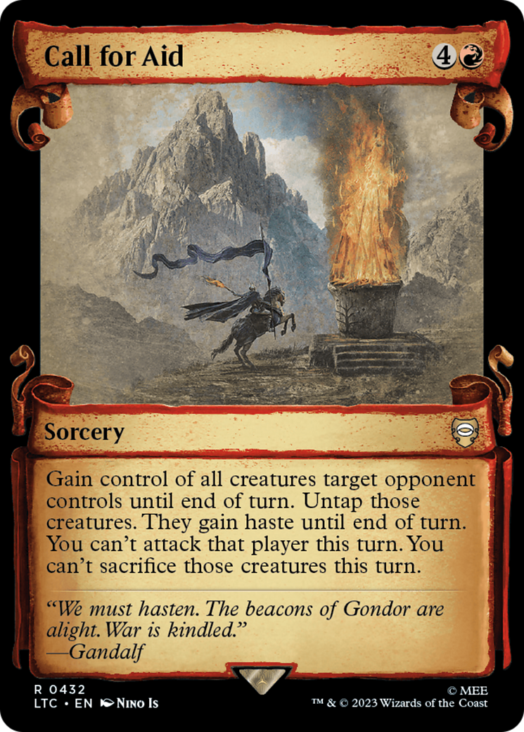 Call for Aid [The Lord of the Rings: Tales of Middle-Earth Commander Showcase Scrolls] - Trinity Hobby