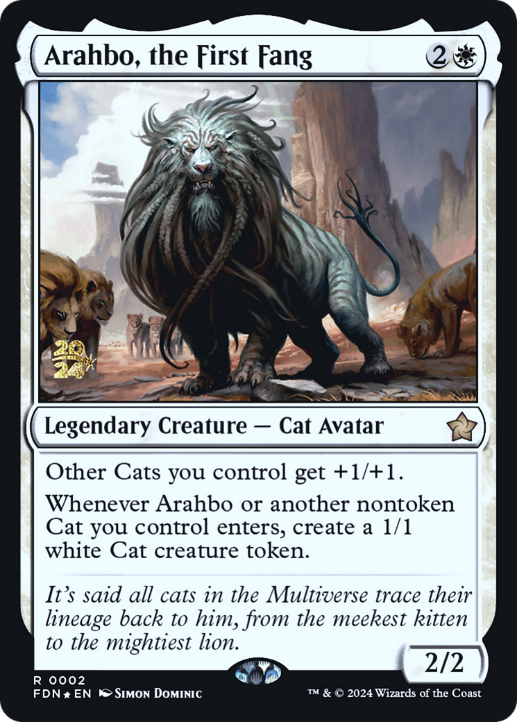 Arahbo, the First Fang [Foundations Prerelease Promos] - Trinity Hobby