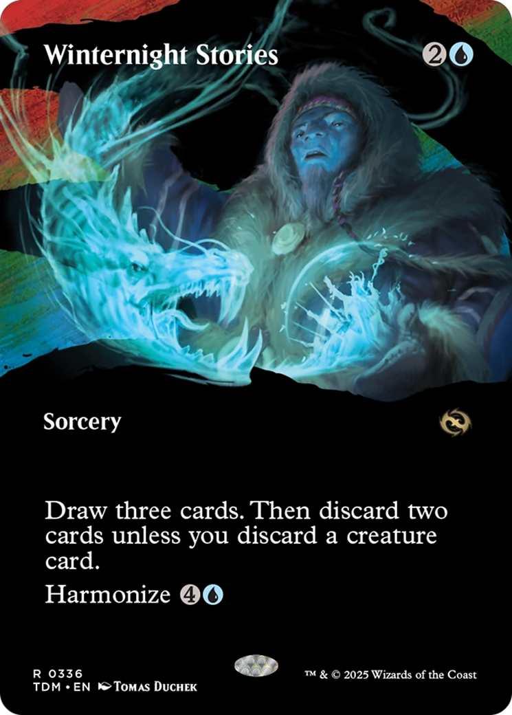Winternight Stories  (TDM-336) - [Tarkir: Dragonstorm]: (Showcase) (Borderless) - Trinity Hobby