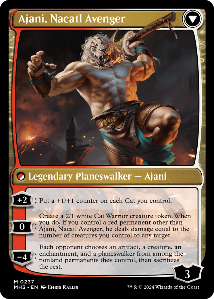 Ajani, Nacatl Pariah // Ajani, Nacatl Avenger [Modern Horizons 3] - Trinity Hobby