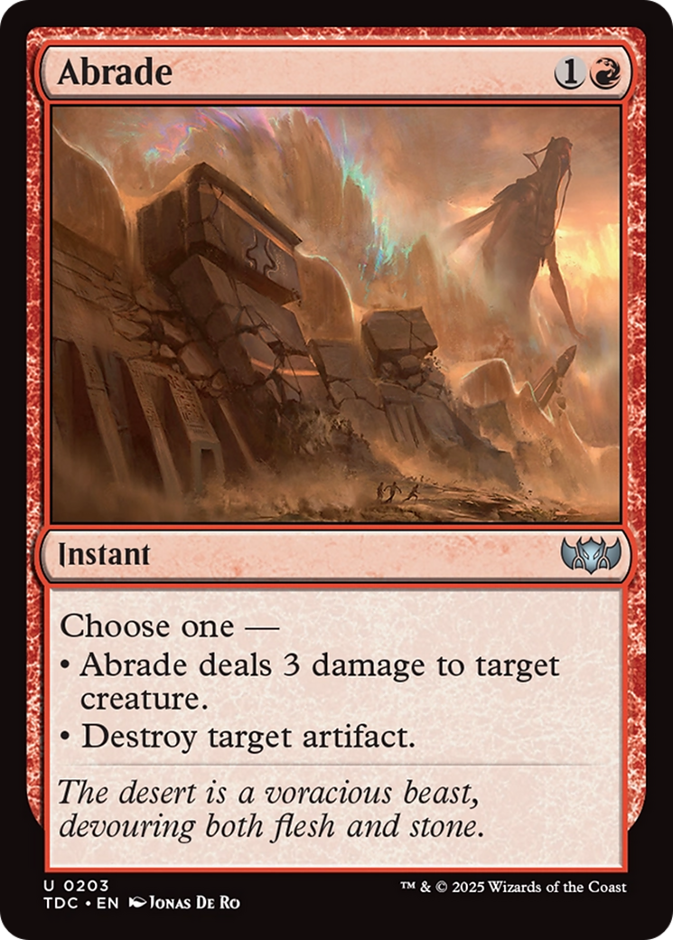 Abrade [Tarkir: Dragonstorm Commander] - Trinity Hobby
