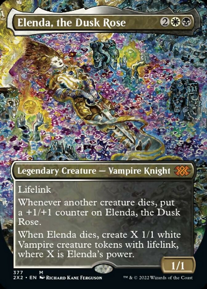 Elenda, the Dusk Rose (Borderless Alternate Art) [Double Masters 2022] - Trinity Hobby