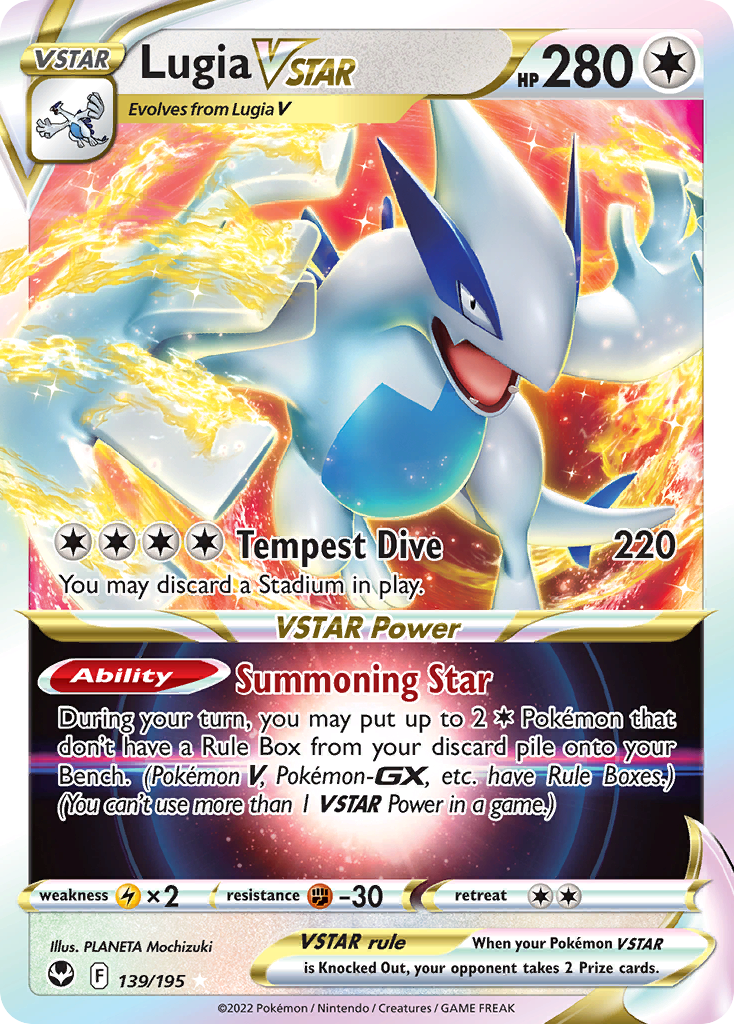 Lugia VSTAR (139/195) (Jumbo Card) [Sword & Shield: Silver Tempest] - Trinity Hobby